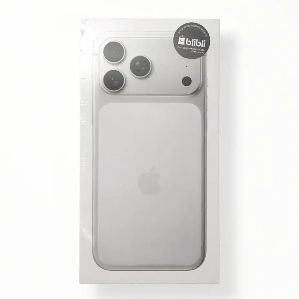 iPhone 17 Pro Max Silver iBox Blibli New Segel