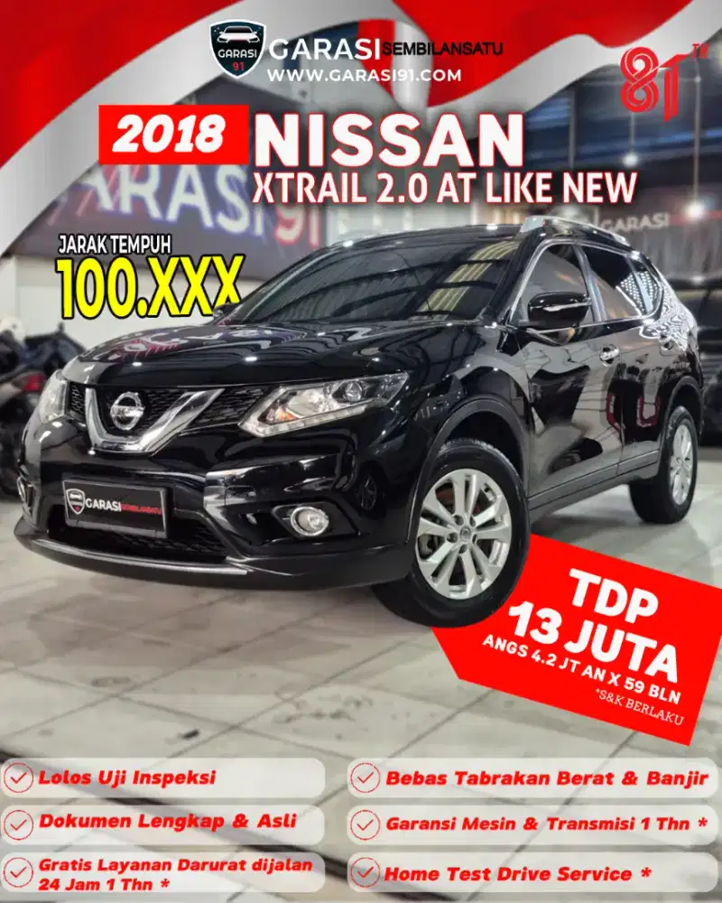 [Tdp 13 jt] XTRAIL 2.0 AT 2016