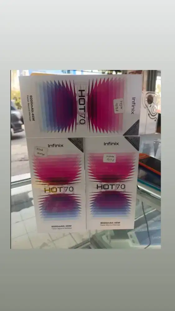 Infinix hot70 segelbox resmi ori