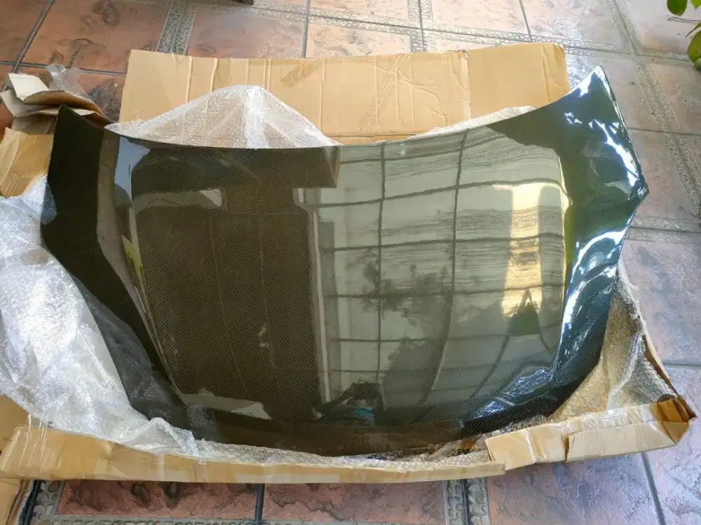 Kap mesin carbon brio old/mobilio old gen 1