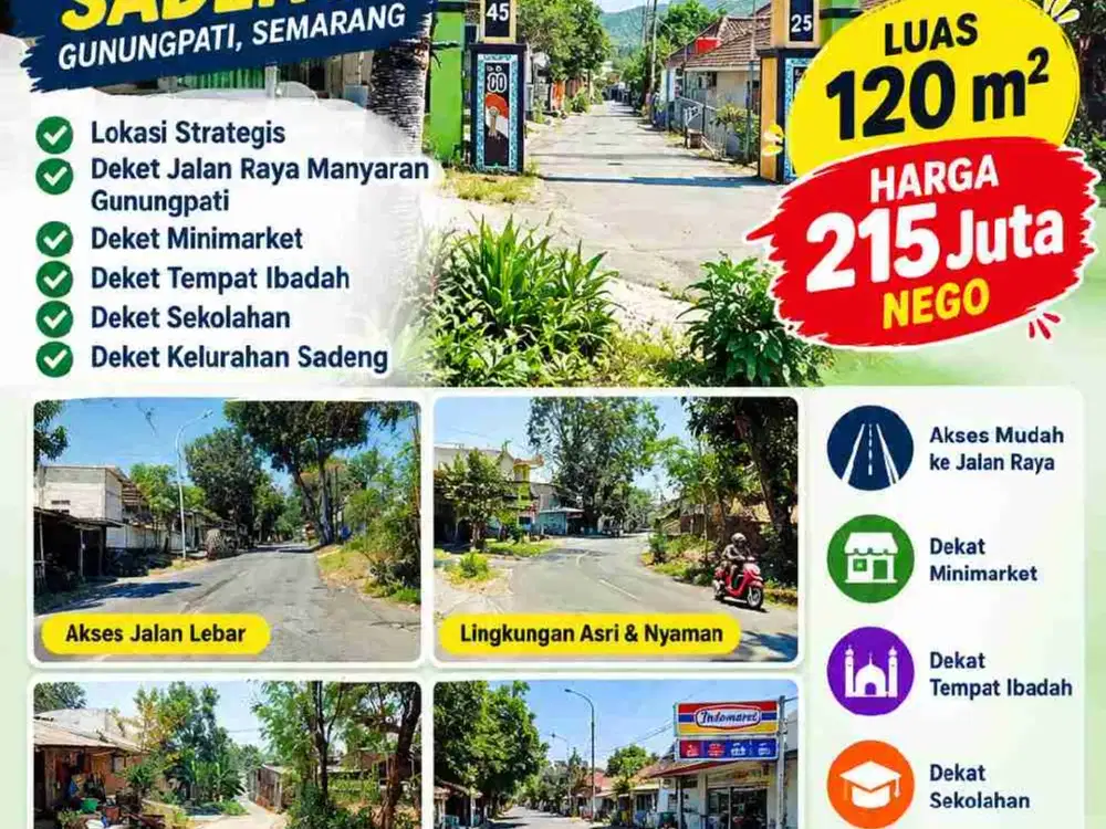 kavling termurah siap bangun di jogoprono sadeng