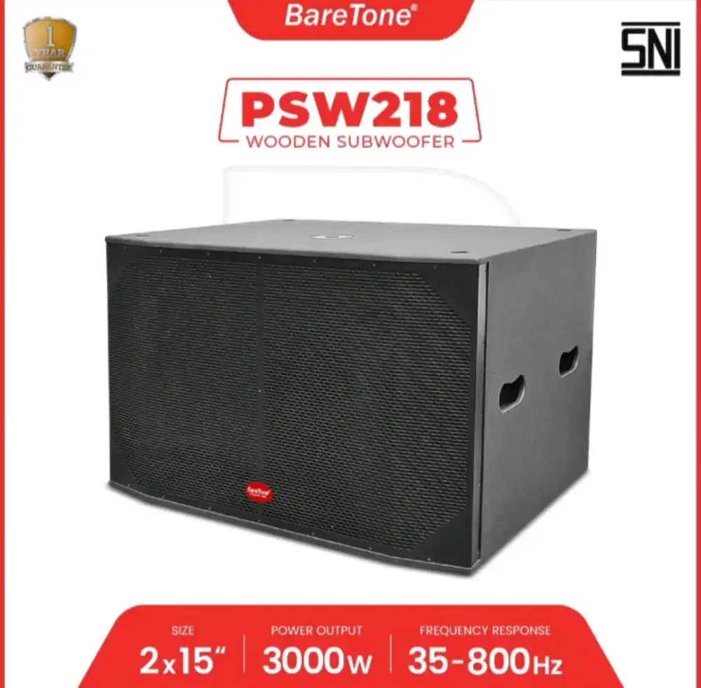 Subwoofer pasif baretone psw218 original 18 inch 3000 watt