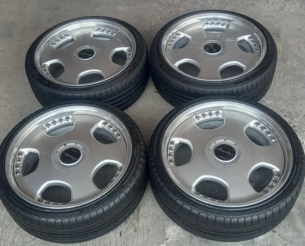 Velg WORK EUROLINE made in japan ring twopic 19 pcd 5x114,3/112