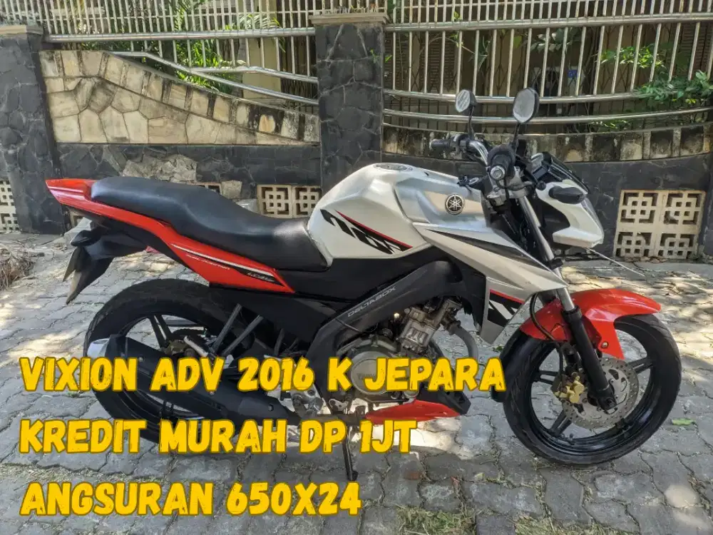 Vixion New 2016 Putih Merah Metalik Km40Rban Original