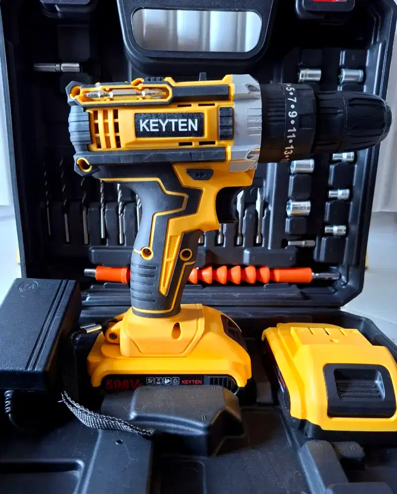 Baru bor cordless brushless 2 batere lithium