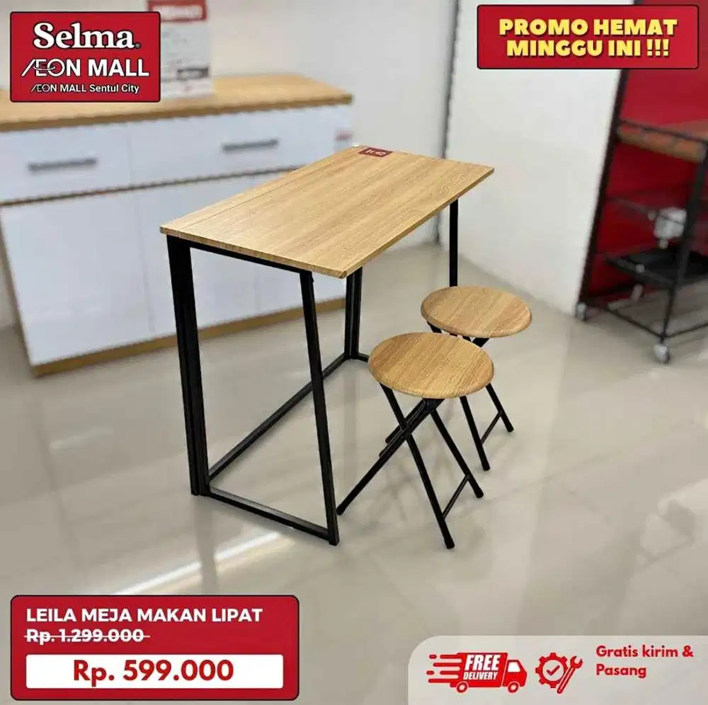 Meja + kursi lipat