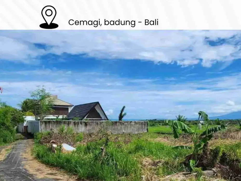 TANAH DIJUAL ZONA PARIWISATA LOKASI PANTAI CEMAGI - BALI