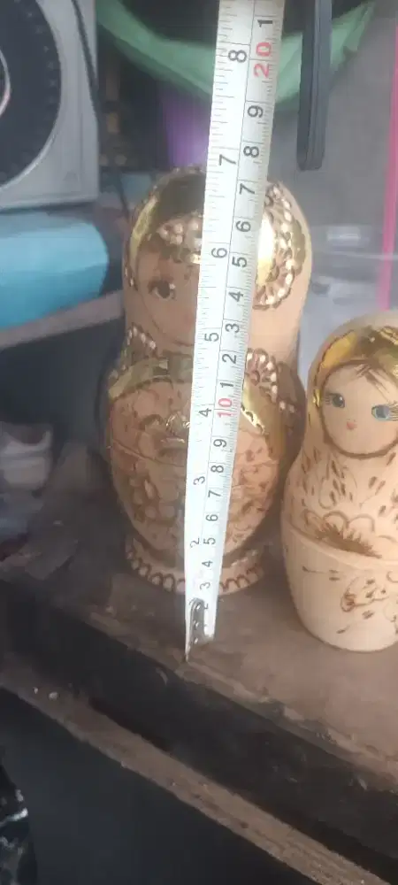 boneka kayu jadul made in rusia kondisi komplit