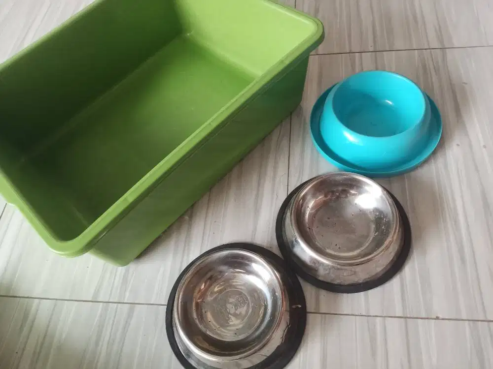 jual tempat makan kucing dan literbox