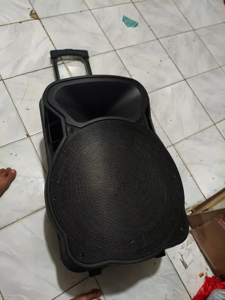 Speaker portable aiwa 15inc kondisi cek deskripsi tt hp boleh