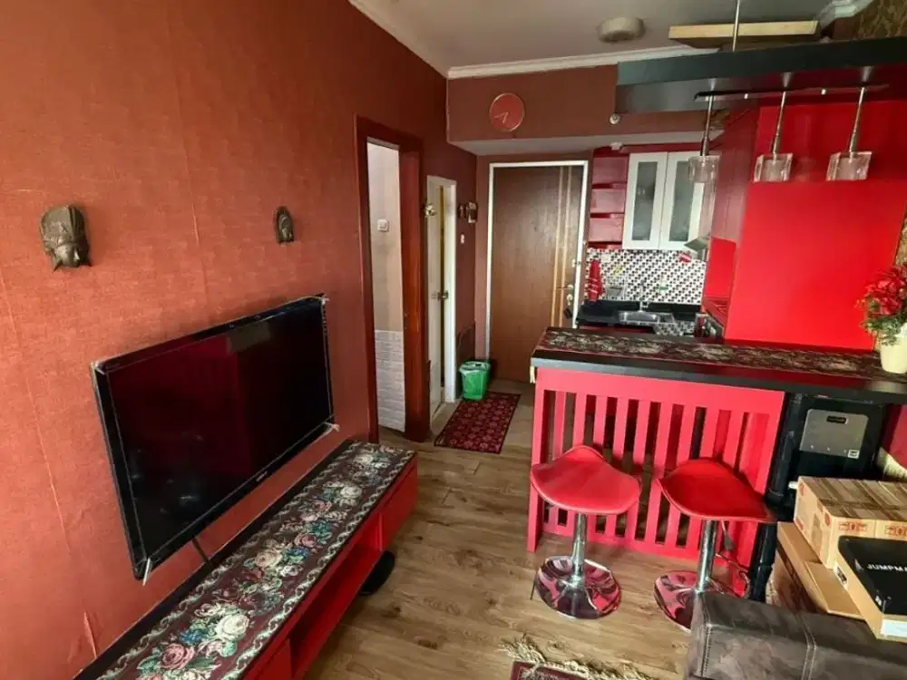 FULL FURNSIH APARTEMEN PUNCAK KERTAJAYA SDH RENOVASI TIPE 2BR DEKAT ITS