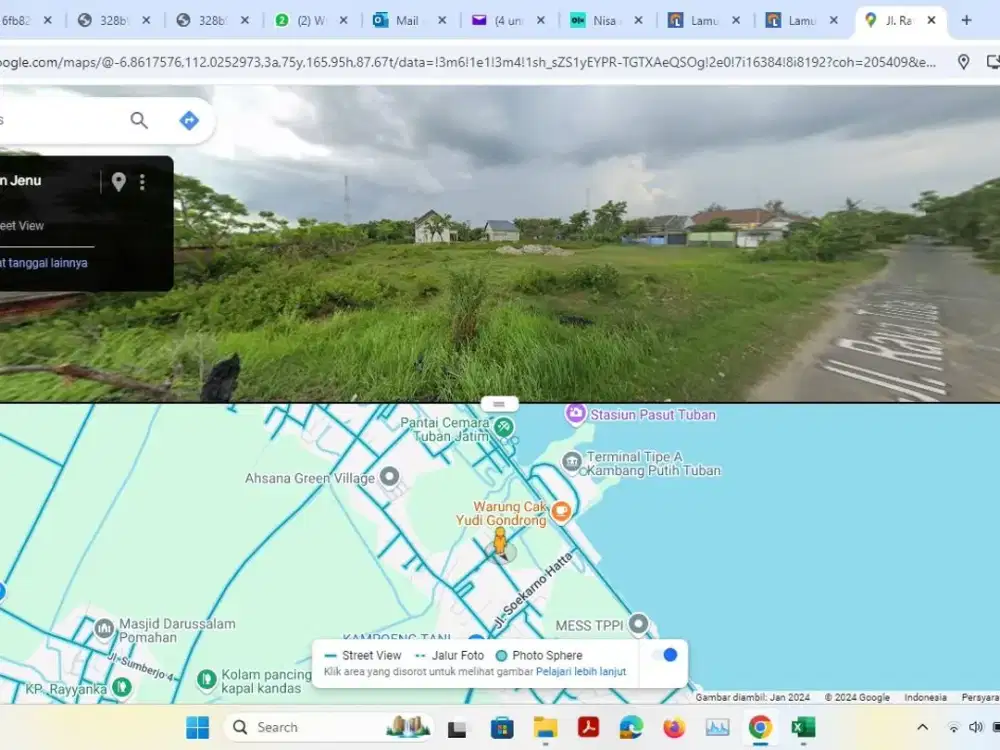 3. Turun Harga Lagi!!! Jual tanah untuk usaha/bisnis/pemukiman pinggir jalan raya Tuban-Jenu Tuban-Jatim