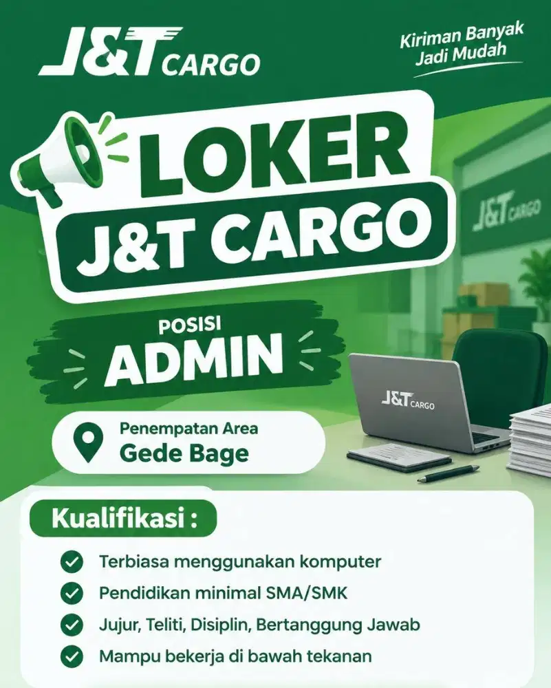 LOKER ADMIN J&T CARGO