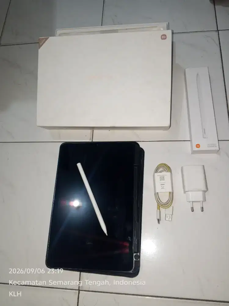 Xiaomi pad 5 6/256 + casing + stylus asli