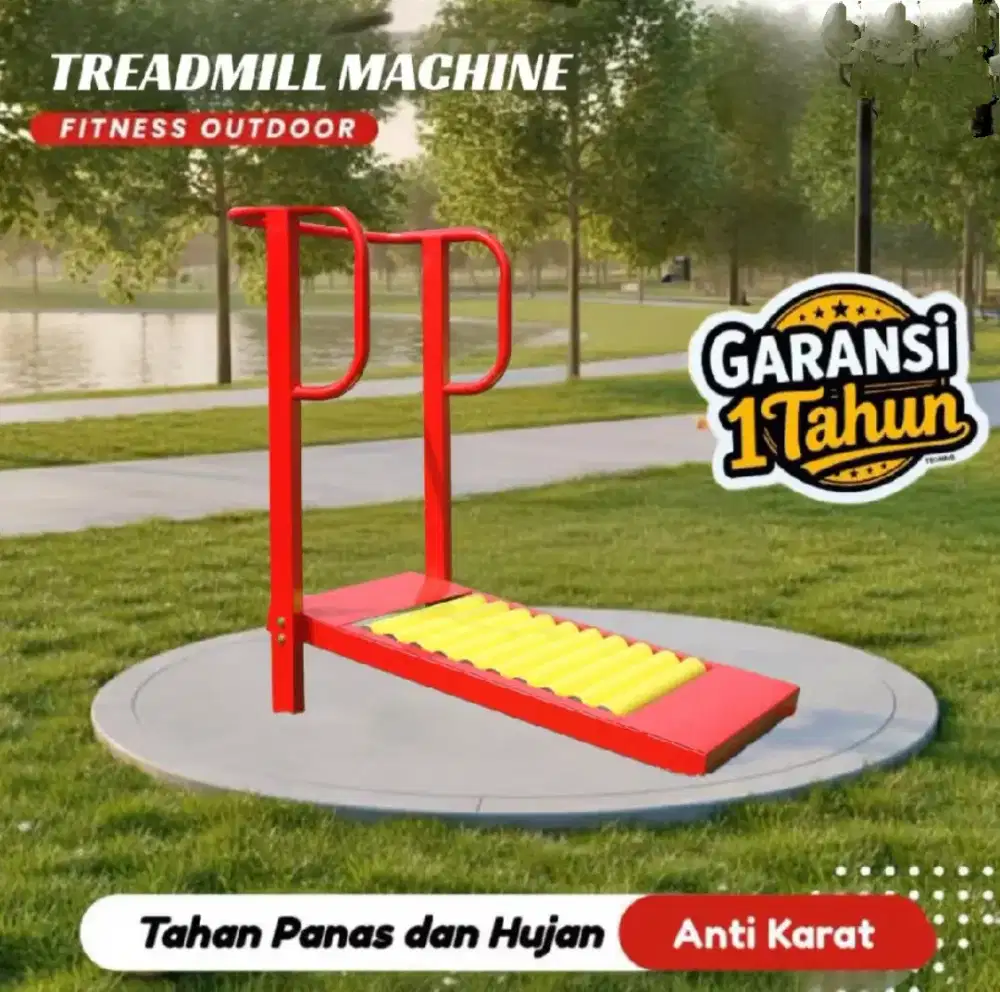 Treadmill Machine alat fitness Outdoor Out door Tahan Panas dan Hujan