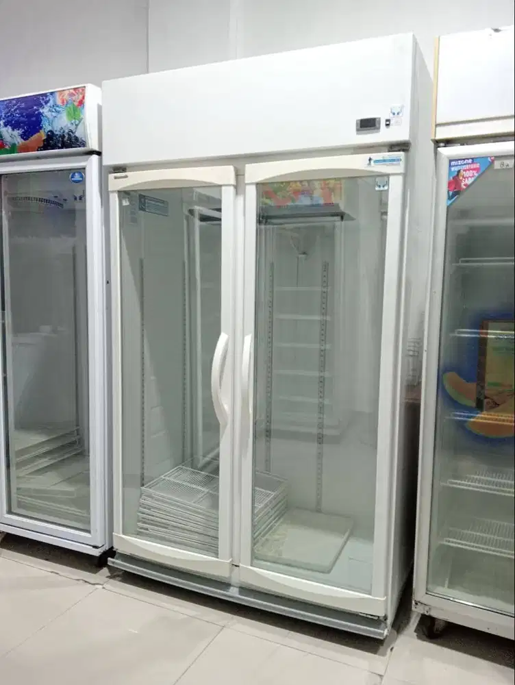 Showcase 2 pintu panasonic bekas 1000L normal ORIsinil