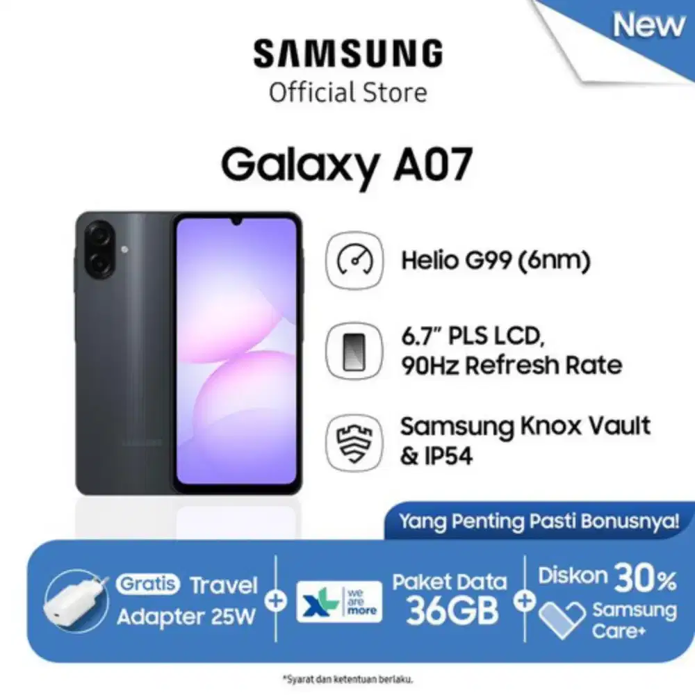 Samsung a07 new!!