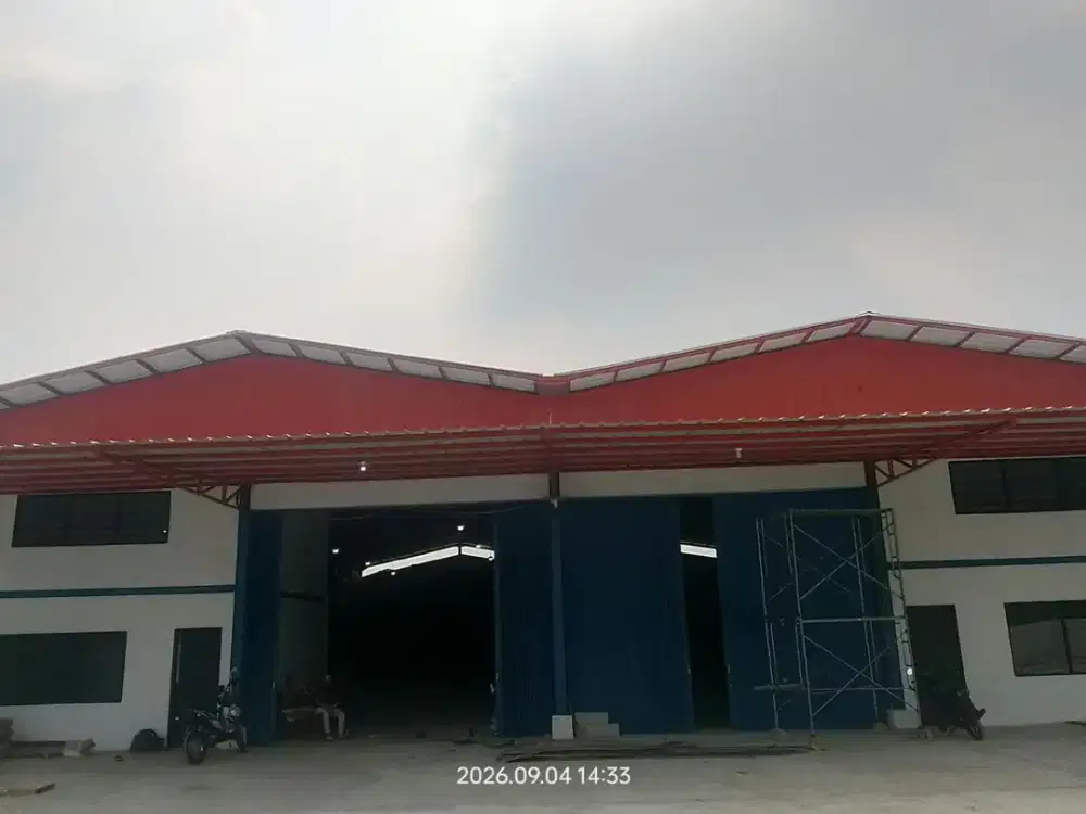 Gudang Luas 12X36 Meter Dekat Akses Tol Legok Tangerang Include Office