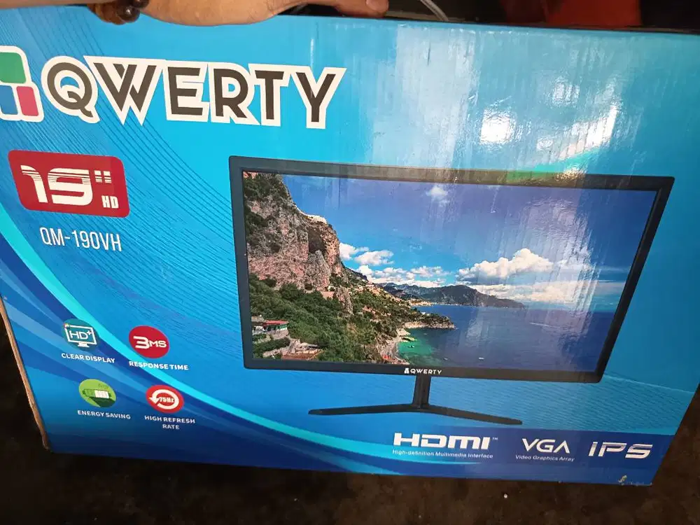 Monitor komputer qwerty 19 inci