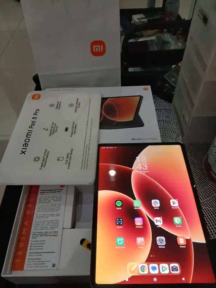 Xiaomi pad 8 pro 8/256 grey 2 minggu pakai
