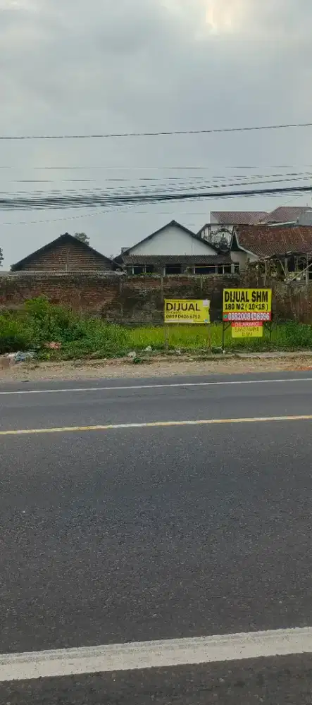 Dijual tanah tepi jalan raya provinsi secang magelang