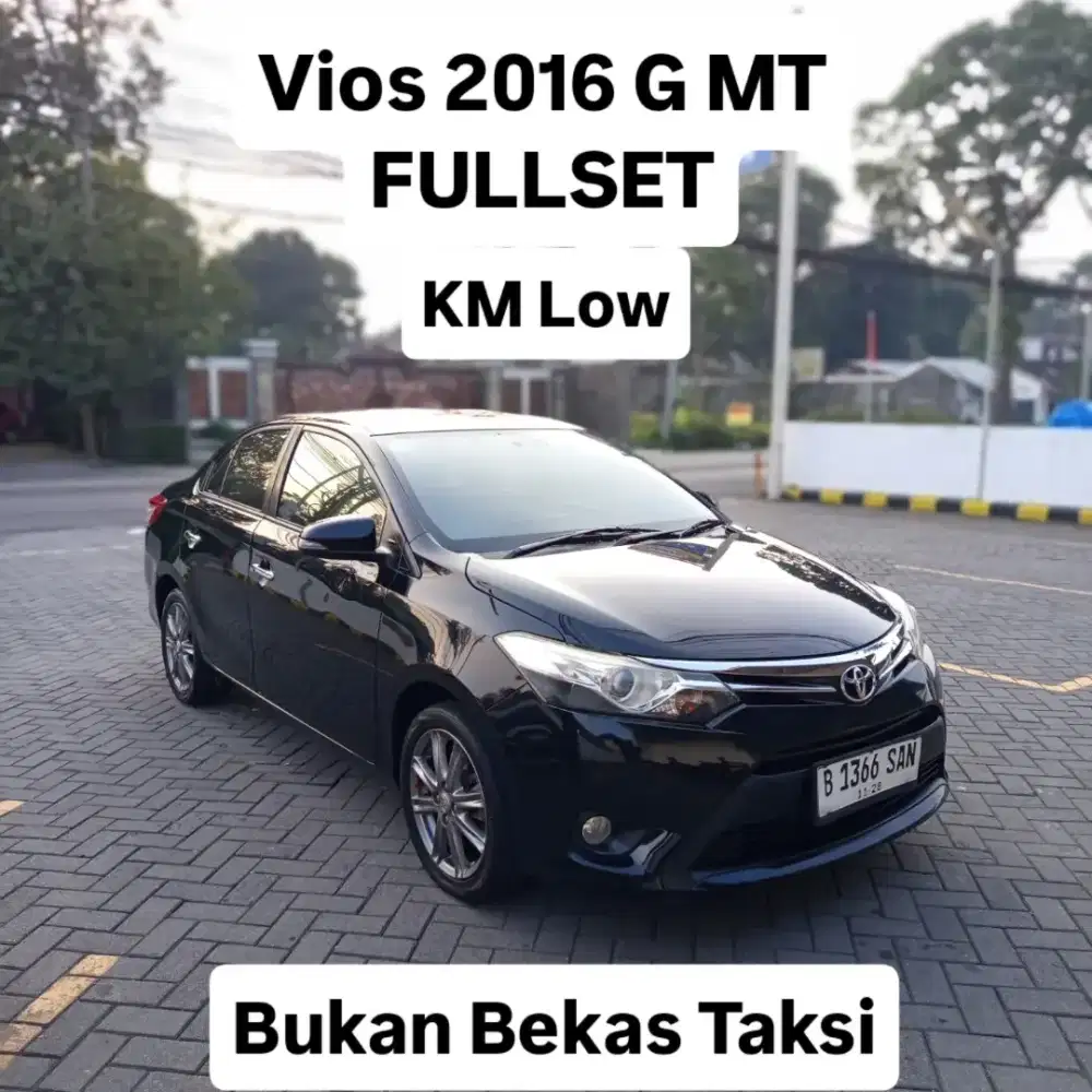Vios G MT 2016 Asli Fullset KM Low