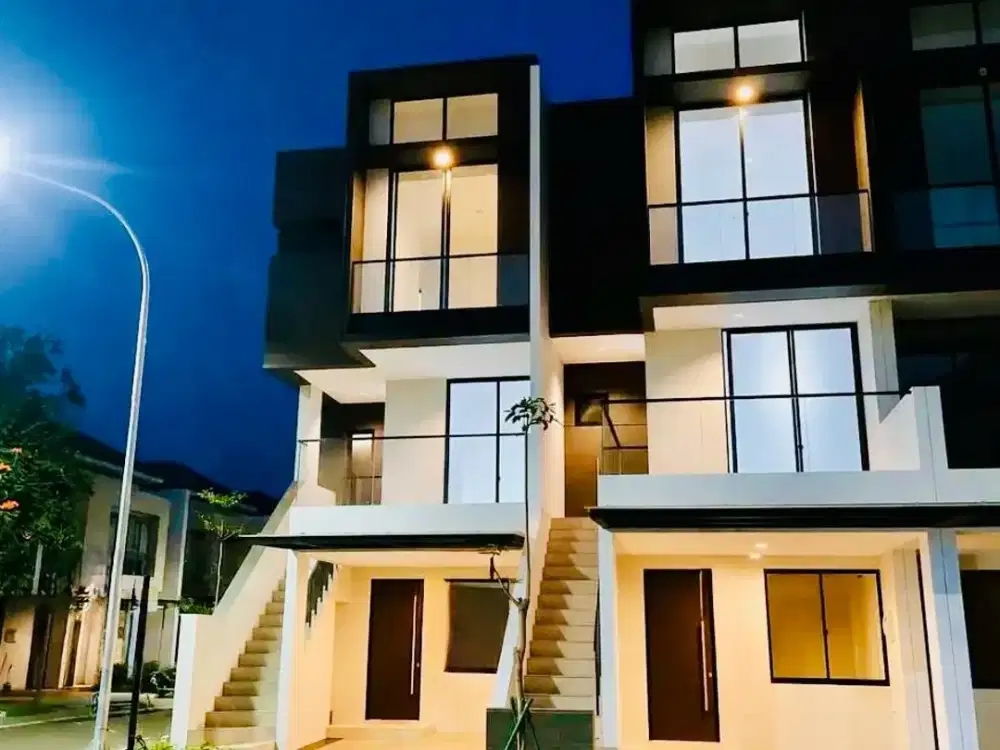 Dijual Rumah Hook Cluster Piano Golf Island PIK 3 Lantai - 3BR+1 (5x15), PPJB Ready AJB, 3.3 M, Penjaringan, Jakarta Utara