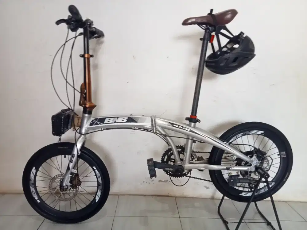 Sepeda lipat BNB nich pro rem hidrolik bonus helm