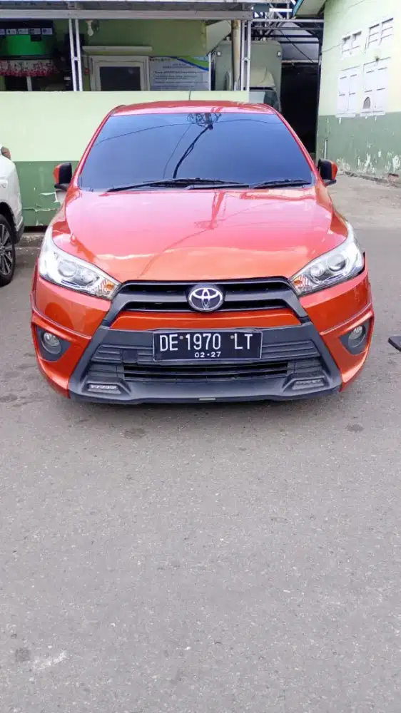 DIJUAL MOBIL YARIS ORANGE THN 2014 registrasi 2022 mulus KM RENDAH