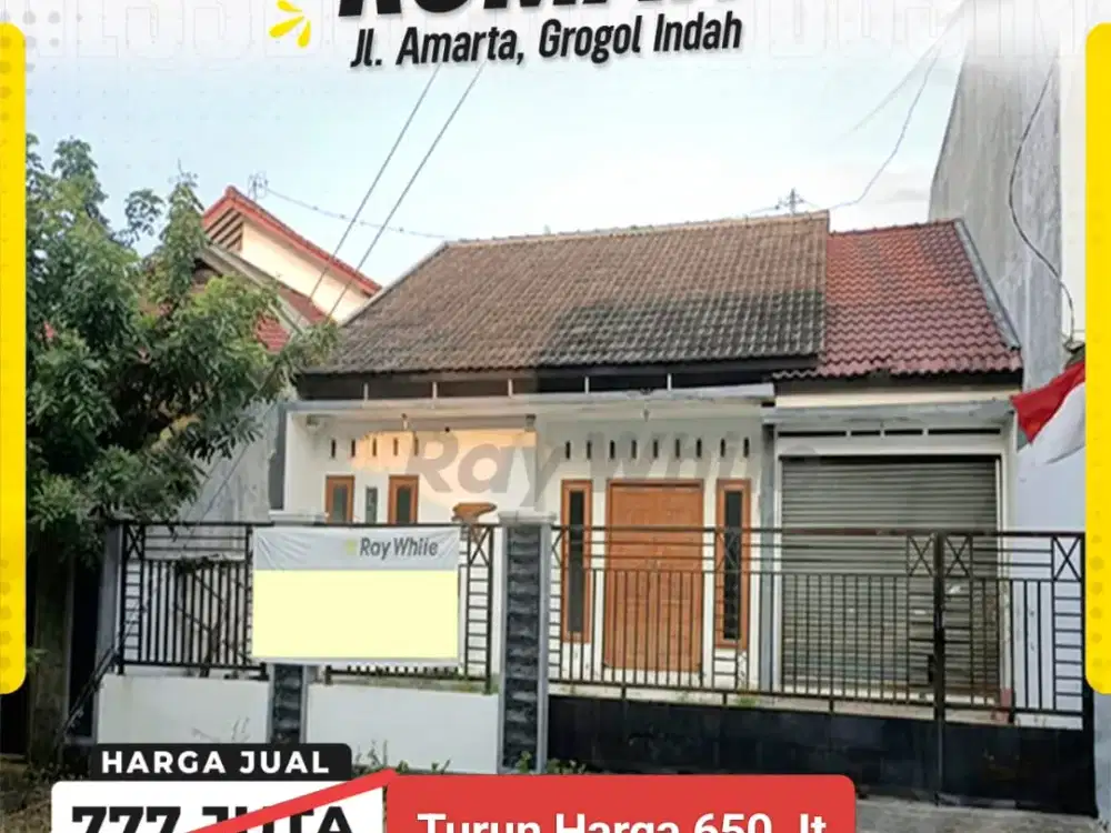 DIJUAL RUMAH TURUN HARGA DI JL. AMARTA, GROGOL INDAH