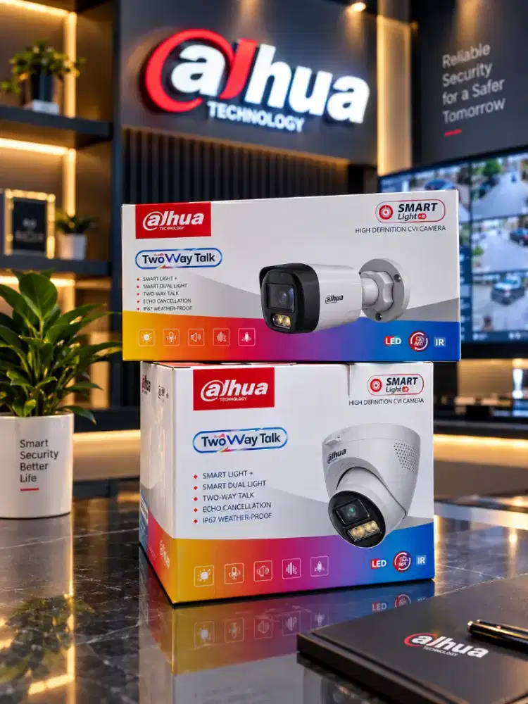 Upgrade Keamanan dengan CCTV Dahua Smart Light + Two-way Talk!!