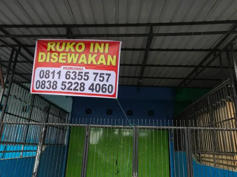 Disewakan Ruko 2 lantai (Belakang Polda Sumut)