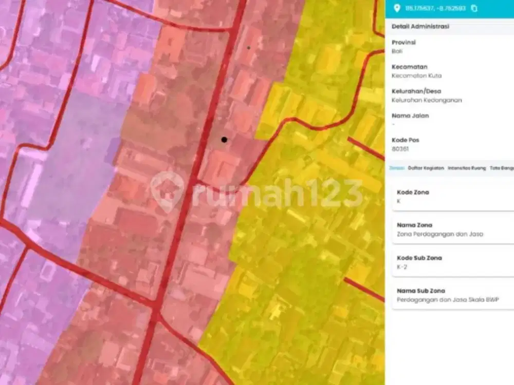Dijual Tanah Super Strategis di Pinggir Jalan Raya Jimbaran
