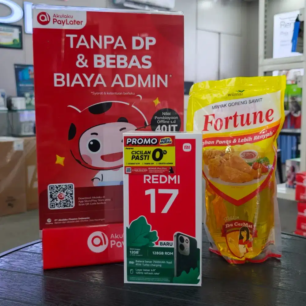 Redmi 17 free minyak ram 6/128