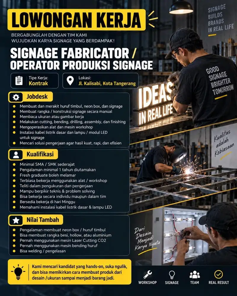 OPERATOR PRODUKSI HURUF TIMBUL DAN NEONBOX