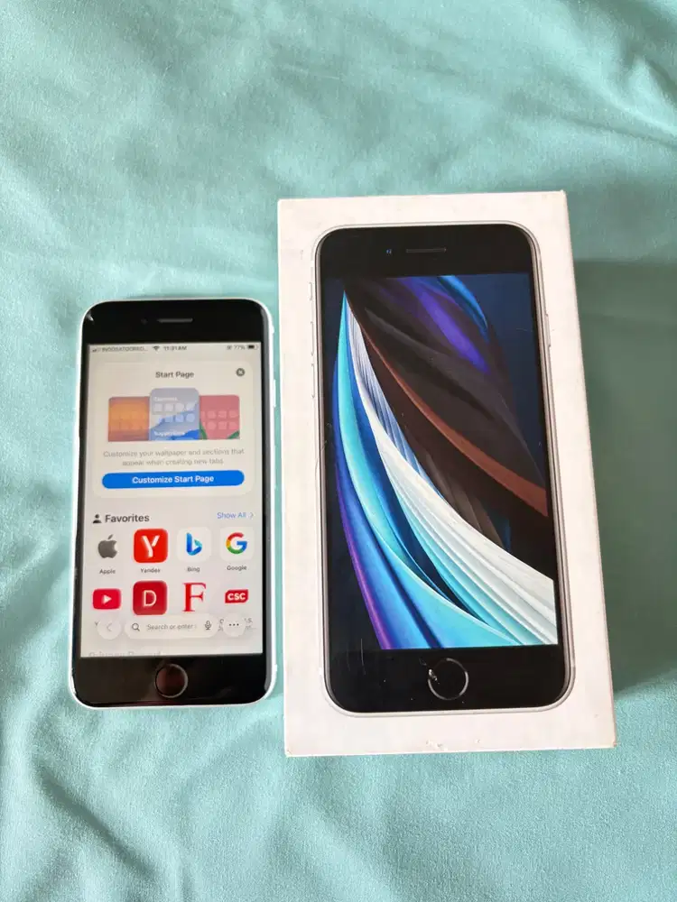 iPhone SE 2020 White / Putih | Mulus Ori Belum Pernah Bongkar | Sinyal