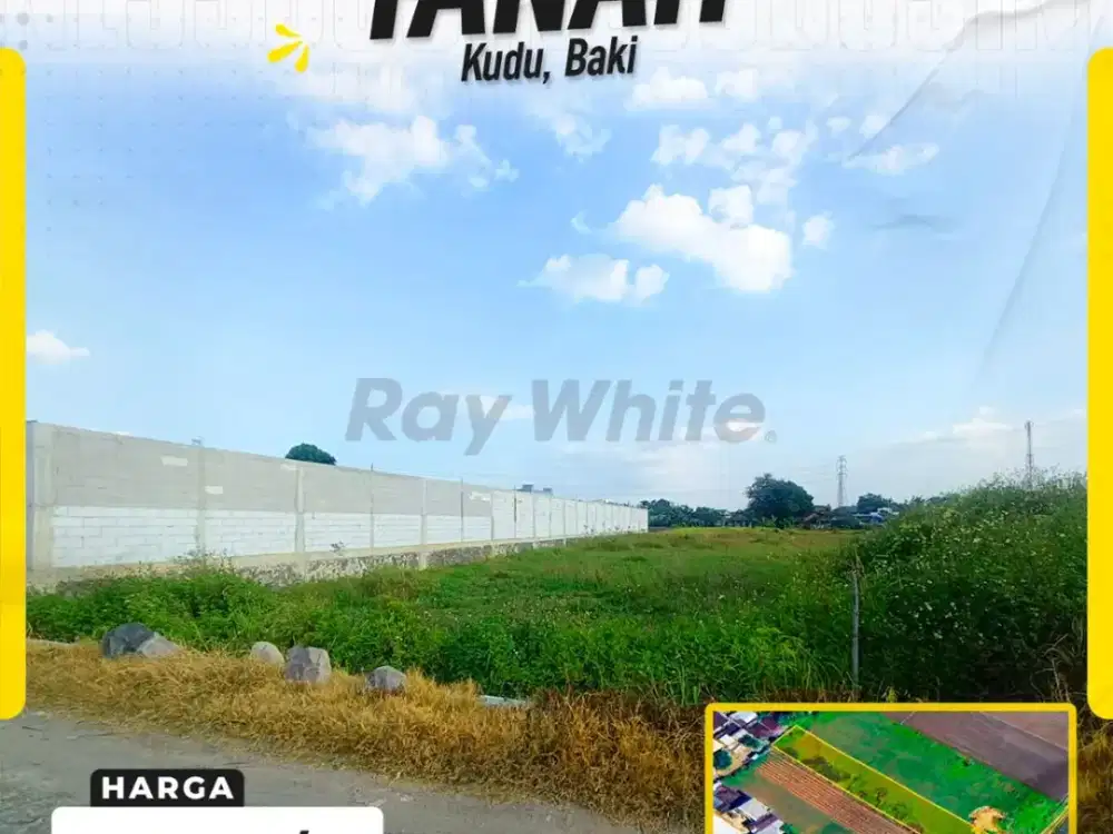 DIJUAL TANAH KAVLING SIAP BANGUN ZONA KUNING DI KUDU, BAKI, SUKOHARJO