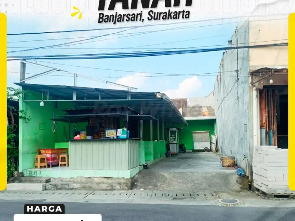 DIJUAL TANAH STRATEGIS COCOK UNTUK USAHA DI BANJARSARI, SURAKARTA