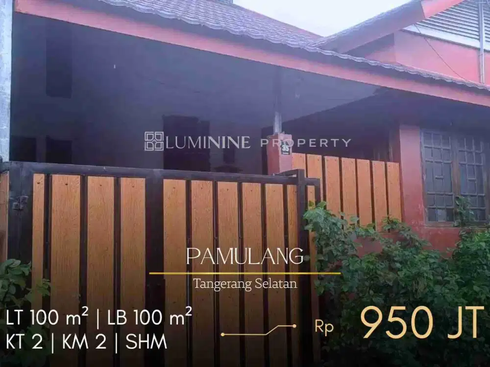 DIJUAL RUMAH CANTIK SIAP HUNI DI PAMULANG PERMAI 1, TANGERANG SELATAN (JP)