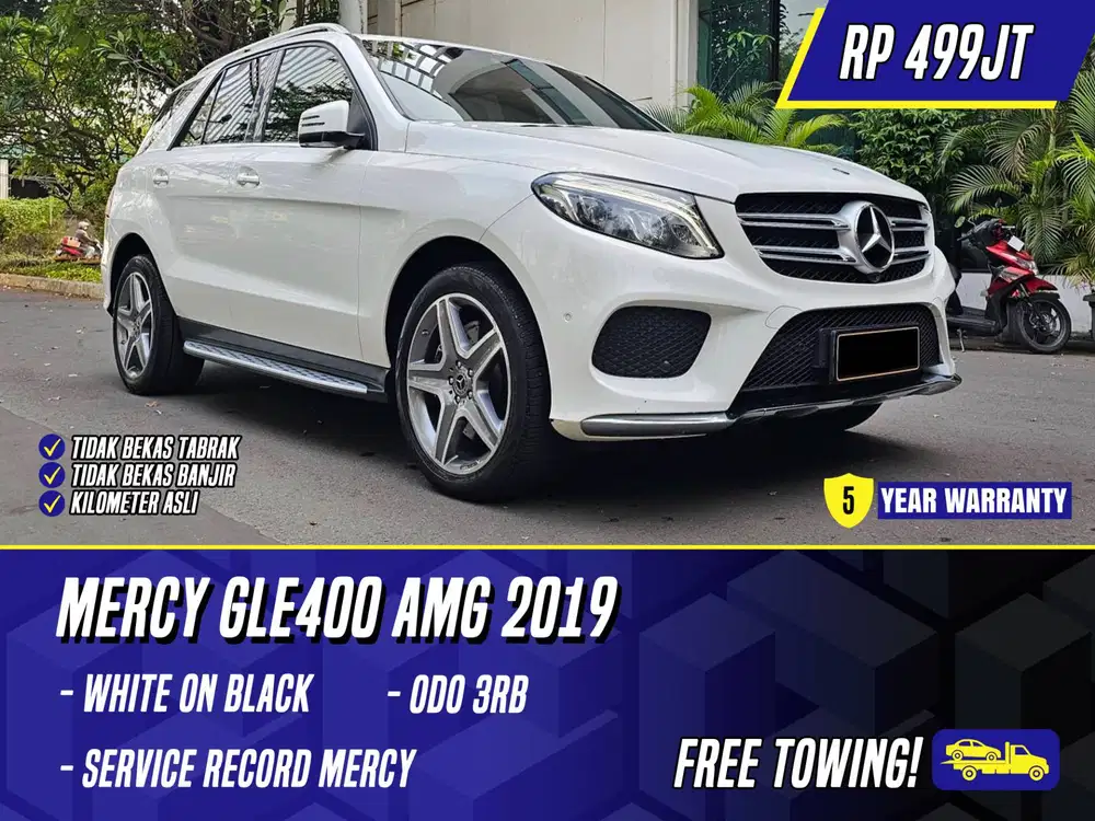 Mercedes Benz GLE400 AMG 2019 White on Black Putih Mercy GLE 400
