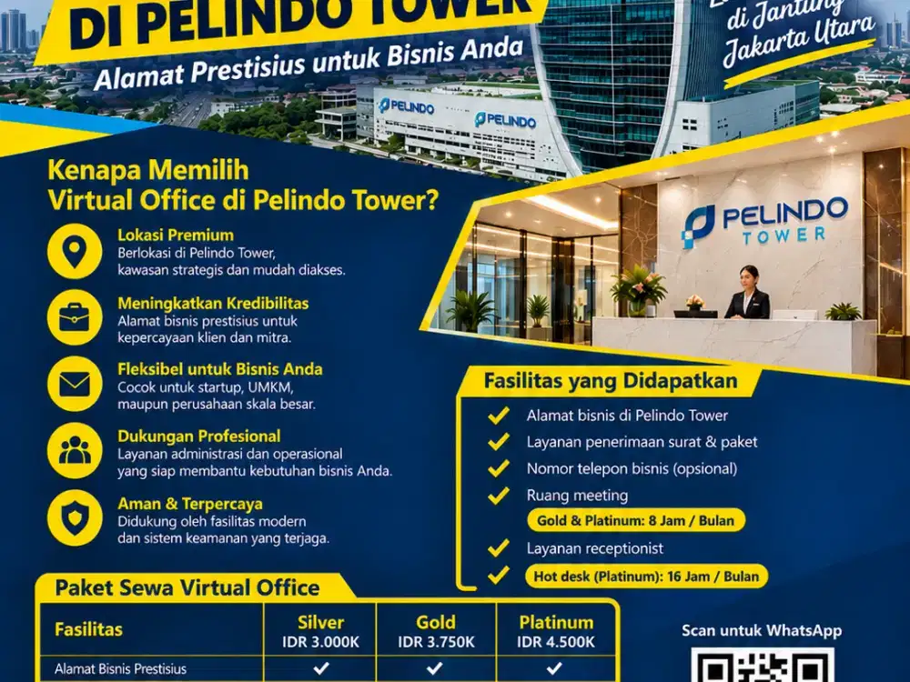 Sewa Ruang Kantor Virtual Strategis & Premium di Jakarta Utara