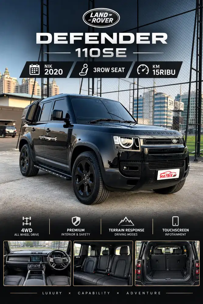 Land Rover Defender 110 SE AT Matic bensin 2021 nik 2020 . 3row seat