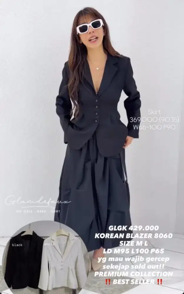 KOREAN BLAZER HITAM
