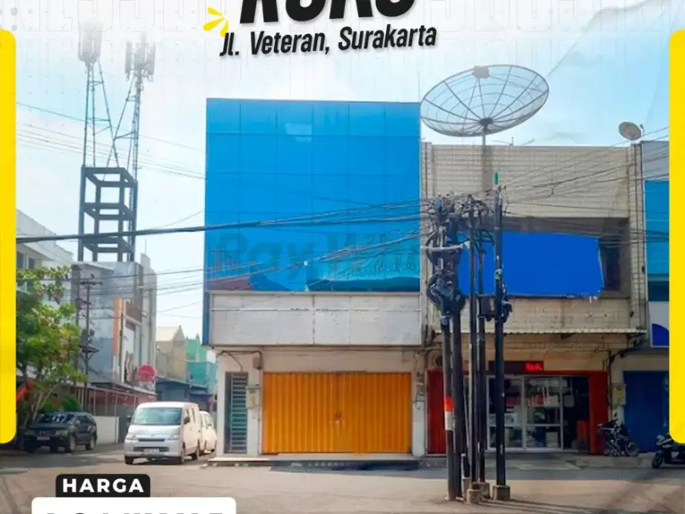 Dijual Ruko Veteran Solo Hook Cocok untuk Kantor & Bank