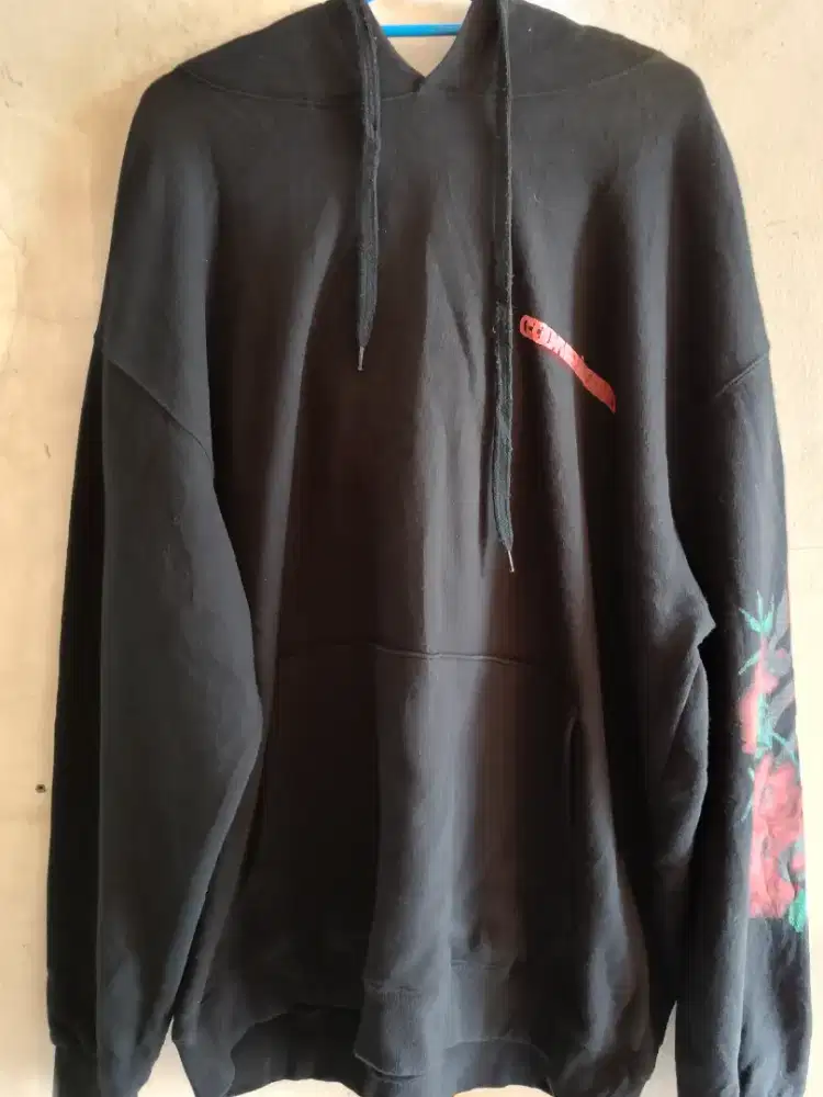 Jaket hitam & merah maroon