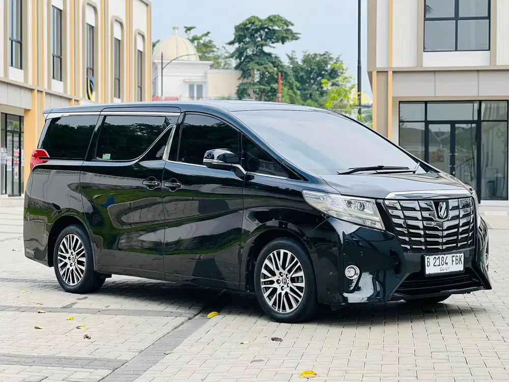 TOYOTA ALPHARD 2.5 G ATPM BENSIN 2017 HITAM LOW KM PREMIUM 201