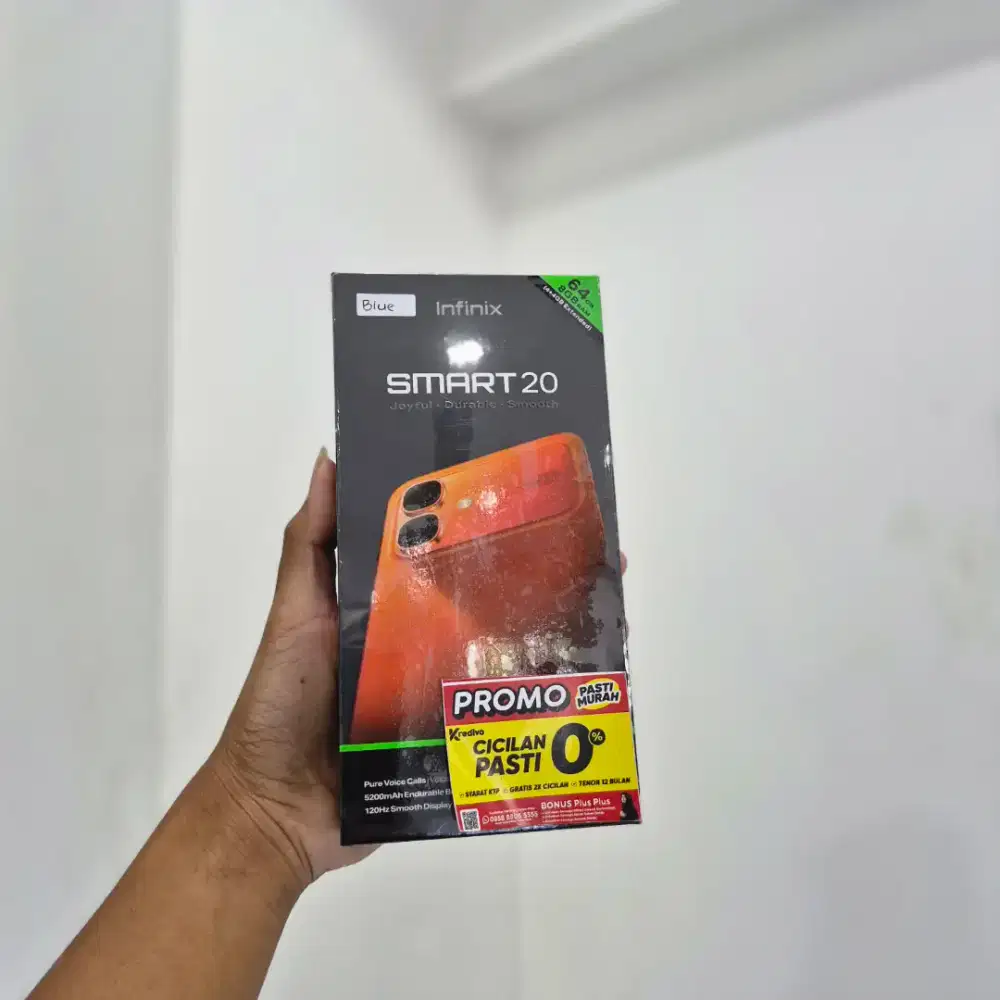 Promo infinix smart 20 cod gratis ongkir, kredit 80% acc