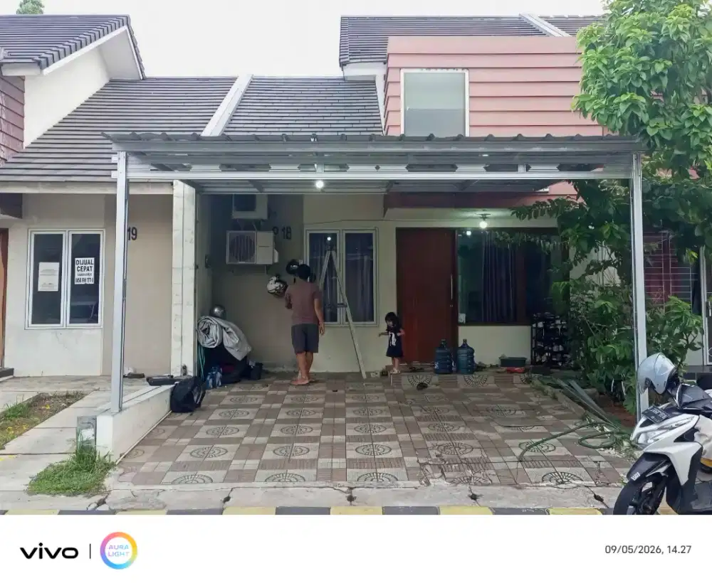 Kanopi baja ringan dan garasi