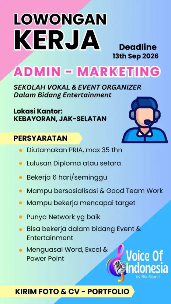 Admin Tempat Les Pria