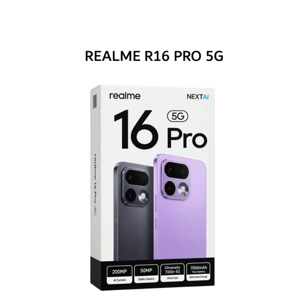 REALME 16 PRO 5G 12+14/256GB NEW SEGELBOX GARANSI 1 TAHUN RESMI